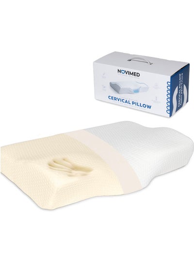 Buy Contour Orthopedic Memory Foam Pillow with Cervical Support for Neck in UAE