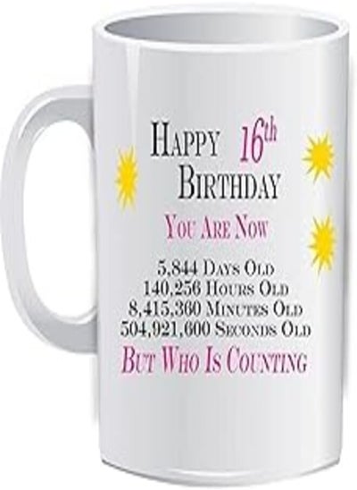 Buy Happy 16Th Birthday Mug - Pink print_3722 in Egypt