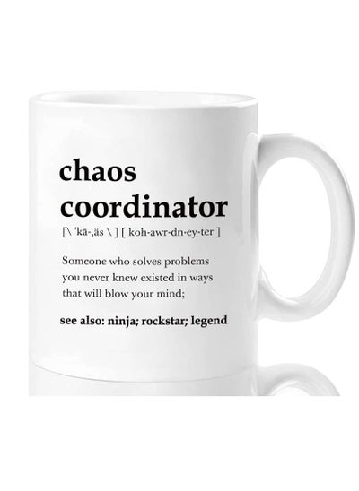 Buy Chaos Coordinator Mug Gift, Boss Gifts for Women Men, Leader Gift, Birthday Gifts for Boss Lady, Mom, Coworker, Manager, Teacher Appreciation, Boss Day Gift Coffee Mug(White,11Oz) in UAE