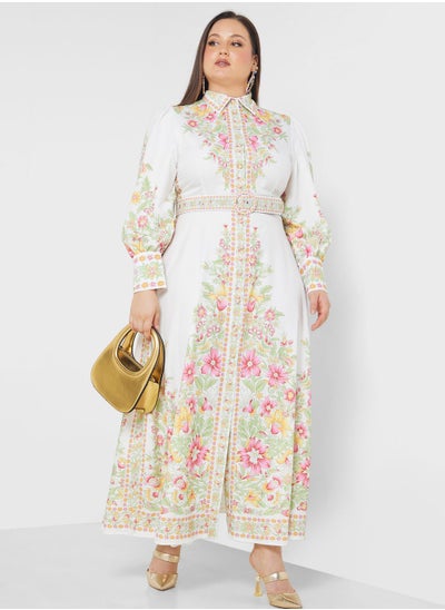 Buy Abstract Print Dress in Saudi Arabia