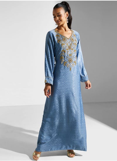 Buy Embellished Embroidered Jalabiya in Saudi Arabia