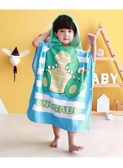 اشتري Cutie Cute Kids Hooded Beach Bath Towel Poncho for Age 4-10 Years - Swim Pool Coverup Poncho Cape Multi-use for Bath/Shower/Pool/Swim في الامارات