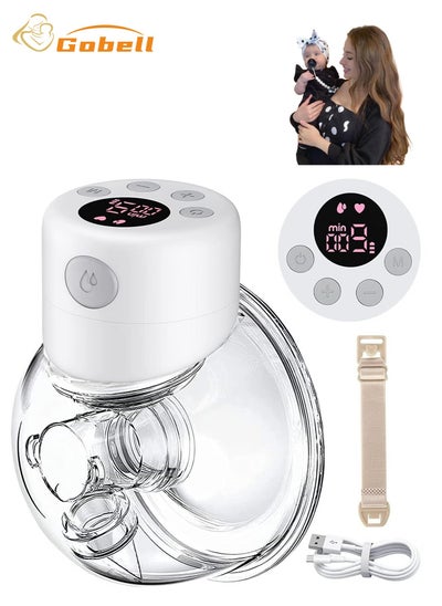 Buy All-In-One Wearable & Portable Electric Breast Pump Hands Free LED Display in Saudi Arabia