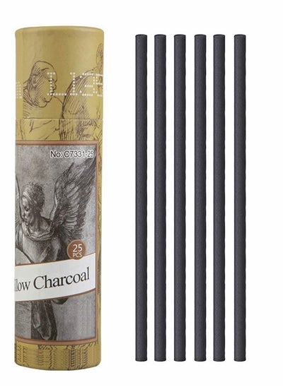 اشتري Artist Willow Charcoal Sticks for Sketching and Drawing Charcoal Pencils Approx 25 Sticks Size 4 5mm Dia Compressed Charcoal Sticks Art Supplies Charcoal في الامارات