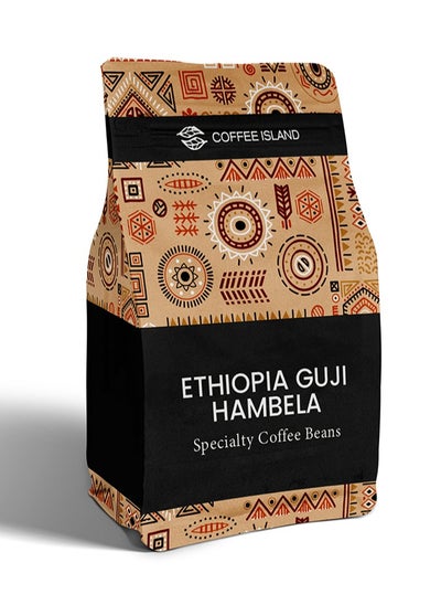 اشتري “Coffee Island” Ethiopia Guji Hambela Specialty Coffee, 100% Arabica, Medium Roast, Peach, Banana, And Confectionery Flavor Profile, SCA Score 89, 250 Gram في الامارات