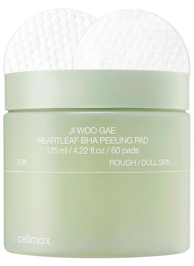 Buy Ji Woo Gae Heartleaf BHA Peeling Pad (60pads) 125ml in UAE