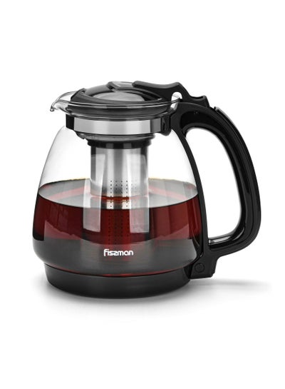 Buy Tea Pot Borosilicate Glass with Stainless Steel Filter 2000ml in UAE