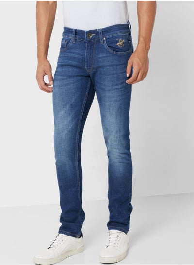 Buy Mid Wash Skinny Fit Jeans in UAE