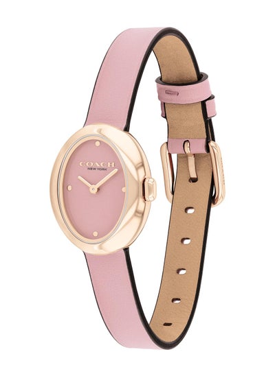 Buy COACH OVAL ANALOG WOMEN'S BLUSH CASE WATCH - 14504423 in Saudi Arabia