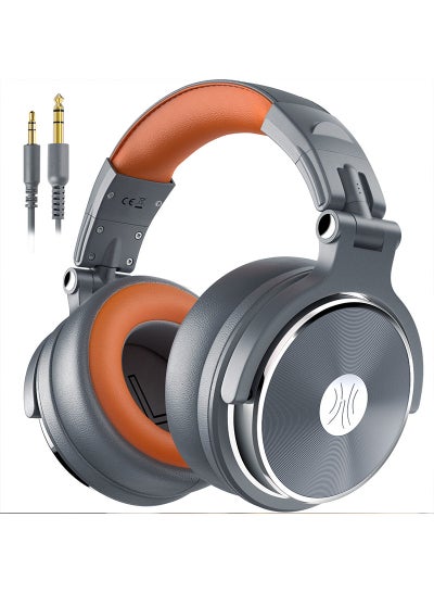 Buy Pro 50 Wired Over-Ear Headset with Mic and 50mm Driver Unit for Studio Monitoring Mixing Sound Gaming Grey in Saudi Arabia