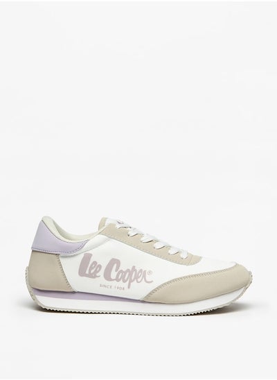 Buy Women Logo Print Lace-Up Sneakers in Saudi Arabia