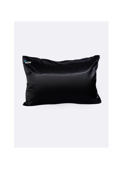 اشتري BLESS Pillow Case Antistatic Satin - Black في مصر