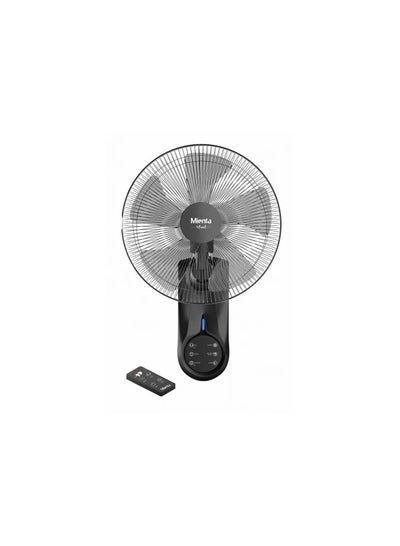 Buy Mienta 18 inch wall fan with remote, black color, WF50238A in Egypt