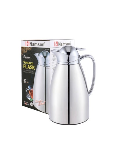 Buy Vacuum Flask 1L Hot & Cold Na-7966 | Compact Construction | Inner Glass Made Of High Quality Material | Ss Body in UAE