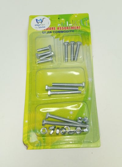 Buy Different Shapes of Nails & Bolt Matching Nut Combination Set Hex Bolt Screw Fastener in Saudi Arabia