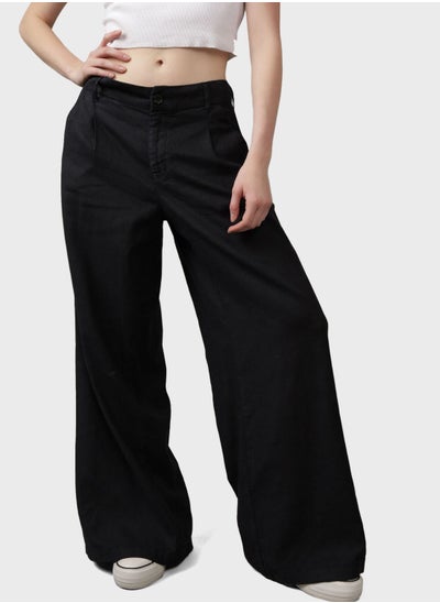 اشتري High Waist Wide Leg Pants في الامارات