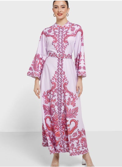 Buy Abstract Print Dress in Saudi Arabia