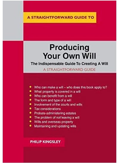 اشتري A Straightforward Guide To Producing Your Own Will: Revised Edition - 2020 في الامارات