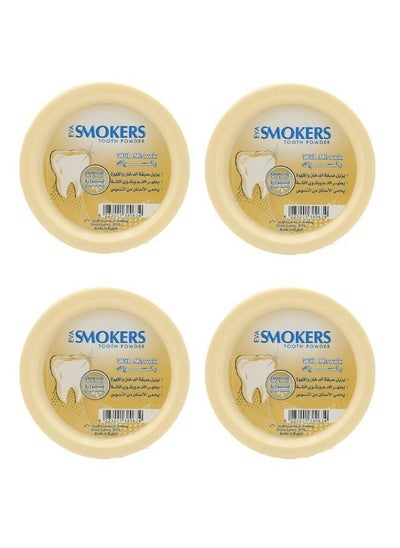 Buy 4 Piece set Smokers Miswak Tooth Powder 40g in Saudi Arabia