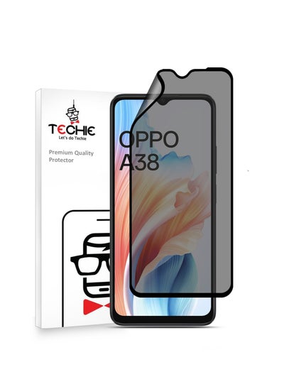 Buy Full Cover Explosion-Proof Matte Ceramic Privacy Film Screen Protector for Oppo A38 in Saudi Arabia