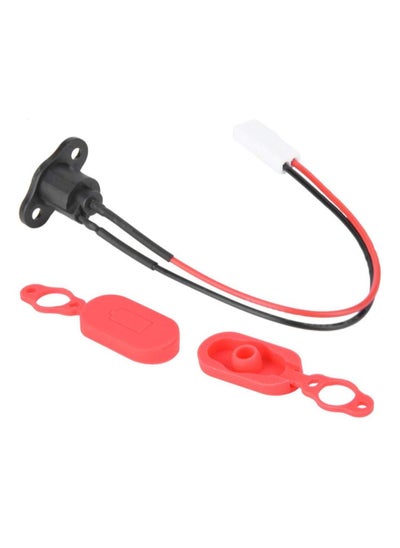 اشتري Scooter Charging Port, A sixx Silicone Charging Port for M365, Charging Port Socket for M365 Battery Charger Connector Socket, with Waterproof Cover, for M365 Electric Scooter Accessory في السعودية