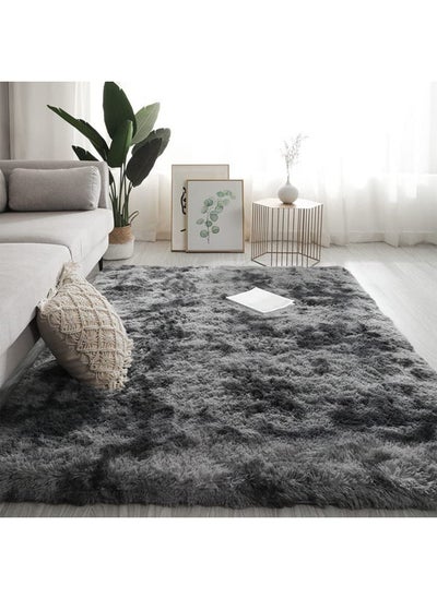 اشتري Large Area Rugs Tie Dyed Fluffy Throw Ultra Soft Plush Fuzzy Non-Slip Carpets for Nursery and Living Room في الامارات