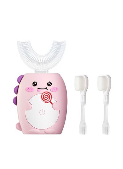 Buy Electric Toothbrush for Kids, Waterproof, Soft U-Shaped Silica Gel Brush Head, Whole Mouth Baby Toothbrush,Ultrasonic Automatic Tooth Brush with 3 Modes,Age 2-8 in UAE