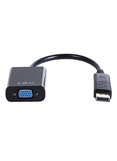 اشتري كابل صوت وفيديو محول من منفذ HDMI إلى VGA لأجهزة اللابتوب وجهاز الكمبيوتر أسود في السعودية