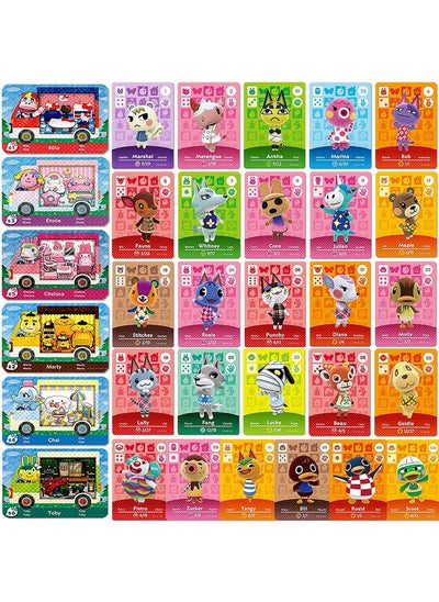 اشتري 32pcs Mini NFC Cards Series 1-4 Compatible with Animal Crossing Amiibo Cards for Animal Crossing New Horizons في الامارات