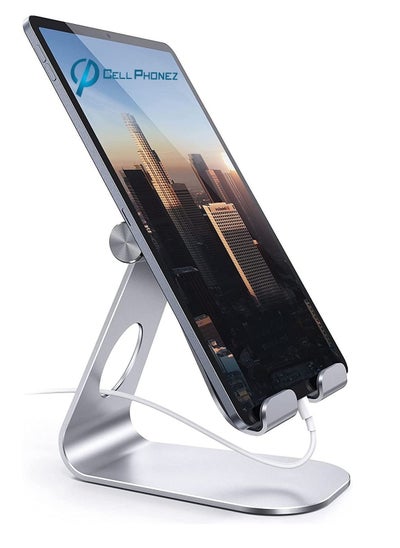 اشتري Universal Adjustable Aluminium Mobile/Tablet Stand Desktop Stand Holder for Smart Phones,Tab, في الامارات