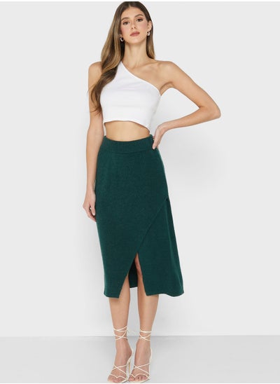 Buy Knitted Wrap Skirt in UAE