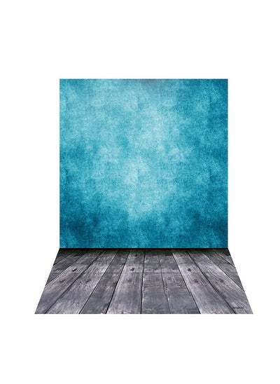 Buy Andoer 1.5 * 2.1m/5 * 6.9ft Photography Backdrop Background Digital Printed Blue Classic Wall Wooden Floor Pattern for Kid Children Baby Newborn Portrait Studio Photography in UAE