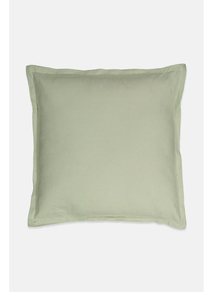 Buy Organic Cotton Cushion Overlock, Green in UAE