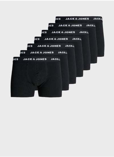 Buy Jacanthony 7 Pack Logo Band Trunks in UAE