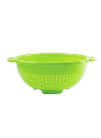 Buy "GAB Plastic, Colander, Lime Green, Kitchen Drain Colander, Food Strainer Kitchen and Cooking Accessory,  Cleaning, Washing and Draining Fruits and Vegetables, Made from BPA-free Plastic" in UAE