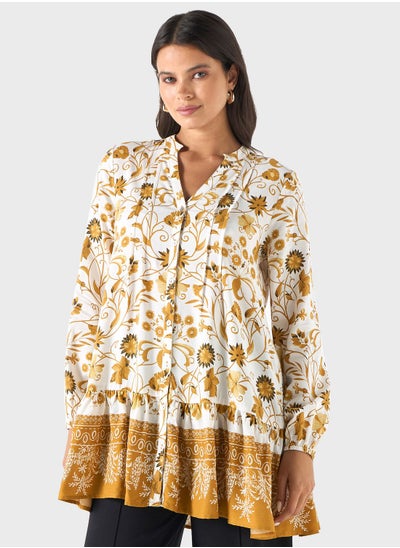 Buy Tiered Floral Print Tunic in UAE