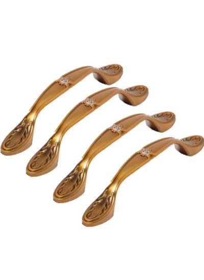 اشتري Robustline Highly Quality Aluminum Drawer Pull Handle - Cupboard Handle (Pack of 4) Gold 267-621-96 في الامارات