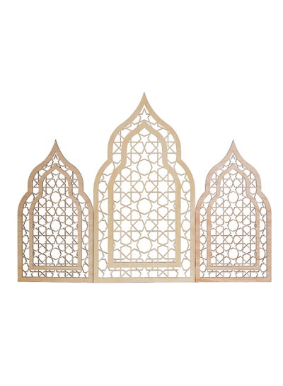 Buy HilalFul Wooden Mosque Standing Display | Home Decor | For Decoration During Festivities, Eid, Ramadan | Islamic Art Decorative Item | Basswood | For Interior, Living Room, Hall | Modern Elegant Art in UAE