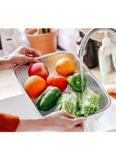 Buy Stainless Steel Vegetable Drying Rack Retractable Basket Strainer for Sink in Egypt