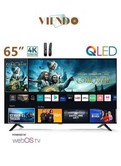 اشتري شاشة 65 بوصة ويب اوس سمارت 4K QLED V65Q2 في السعودية