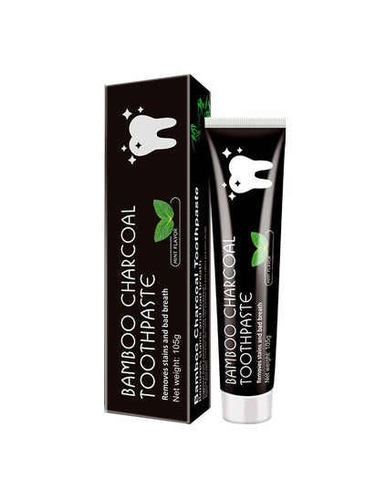 Buy Bamboo charcoal toothpaste herbal deodorization bright white teeth whitening toothpaste Activated Bamboo Charcoal Toothpaste in UAE