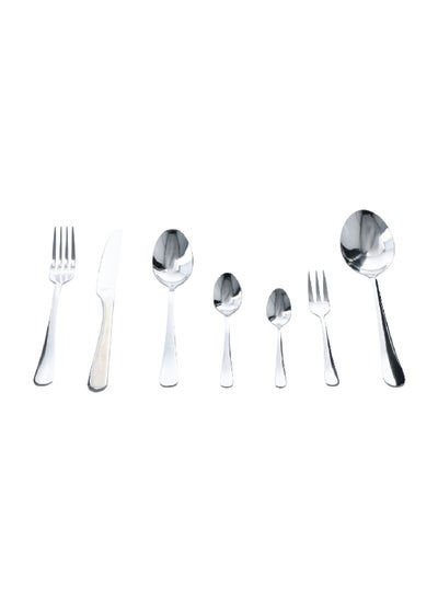 Buy 38-Piece Ergonomic Handle Austin Cutlery Set Silver 2267AAT0X1C40 in Saudi Arabia