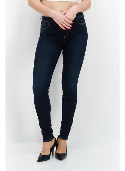 اشتري Women Super Skinny Fit Wash Stretchable Denim, Dark Indigo في السعودية