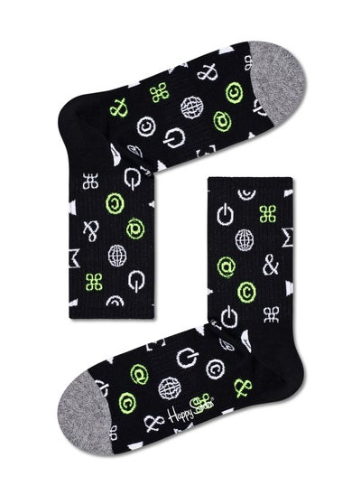 Buy Happy Socks Ctrl Alt Del 3/4 Crew Sock in UAE