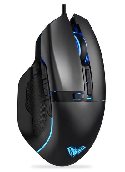 Buy F808 Gaming Mouse RGB With Fire Button – 4200DPI - Macro Programming 7 Buttons | (Software ) in Egypt