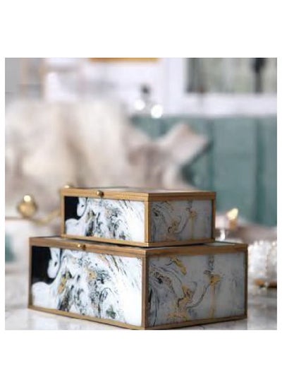 اشتري 2x Handmade Decorative/Jewelry Box في الامارات