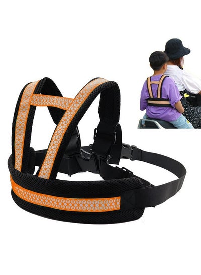 Buy SNOWIE SOFT® Kids Safety Belt for Two Wheeler with Reflective Strips, Portable Seat Belt Children Motorcycle Harness for Motorcycle Bike, Adjustable Safety Harness for Kids Ride Strap (2-12years) in UAE