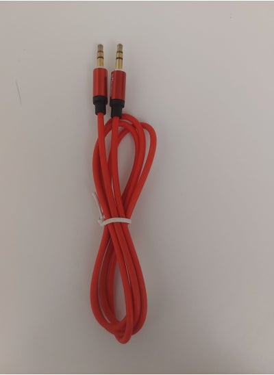 Buy Aux Cable Flamingo 3.5mm Audio Cable Red Colour in UAE