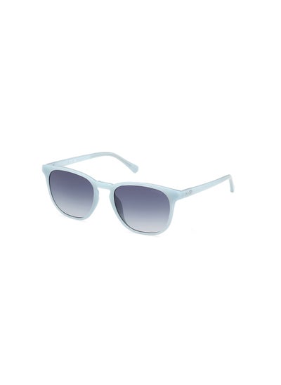 Buy Men's UV Protection Round Shape Sunglasses - GU0006184W53 - Lens Size: 53 Mm - Shiny Light Blue in Saudi Arabia