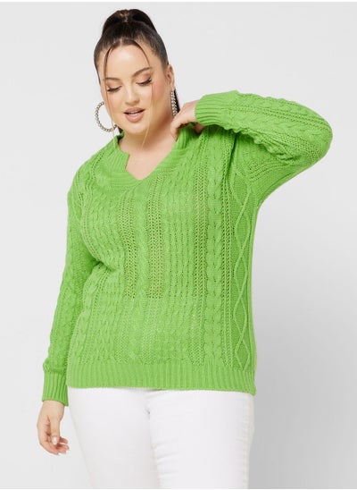 Buy Cable Knit Sweater in UAE